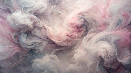 Fototapeta premium Abstract Swirling Colors of Smoke in a Soft and Dreamy Artistic Composition