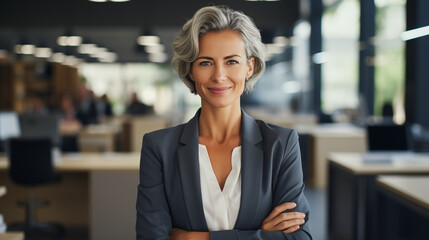 Fototapeta premium old business woman