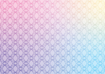 Naklejka premium Net art soft purple line eye blue background