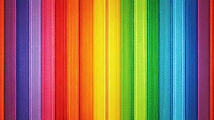 Obraz premium Vertical stripes of vibrant colors create an abstract rainbow pattern, showcasing a spectrum of hues in a visually appealing design.