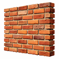 Obraz premium brick wall on white background