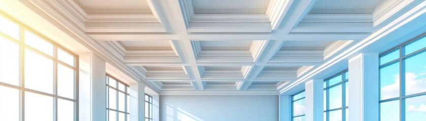 Obraz premium Maintaining Seamless Finishes on Durable Ceiling Tiles A Guide to Tile Artistry and Maintenance Concepts This comprehensive guide explores the artistry and practical aspects of maintaining