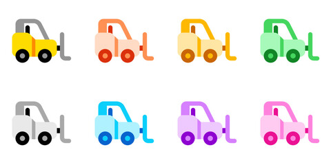 Fototapeta premium Editable forklift vector icon. Vehicles, transportation, travel. Part of a big icon set family. Perfect for web and app interfaces, presentations, infographics, etc