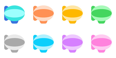 Editable zeppelin vector icon. Vehicles, transportation, travel. Part of a big icon set family. Perfect for web and app interfaces, presentations, infographics, etc © Totto House
