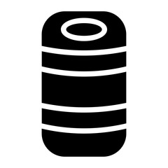 Rolled Tool Yoga Glyph Icon