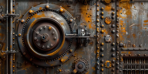 Industrial Revolution: Steely grays, rustic browns, and mechanical metallics create an industrial revolution theme