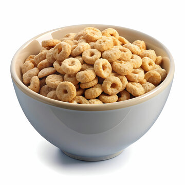 recommend clip art: breakfast cereal bowl on white background
