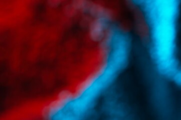 Red and blue textures in a blurred abstract