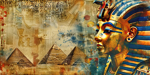 Ancient Egypt: Rich, regal colors like pharaoh gold, pyramid sandstone, and Nile river blue create an ancient Egypt theme