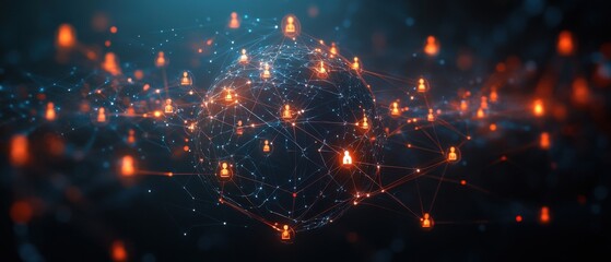 Obraz premium [Virtual gatherings networking events] Glowing Cosmic Nebula with Explosion and Energy Release in Dark Space