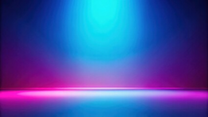 Fototapeta premium Abstract Blue and Pink Gradient Background with Neon Lights for Product Display