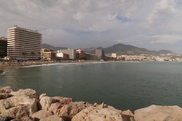 Fototapeta premium Coastline of Fuengirola in Spain