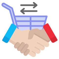 Economic and Industrial growth Flat Icon