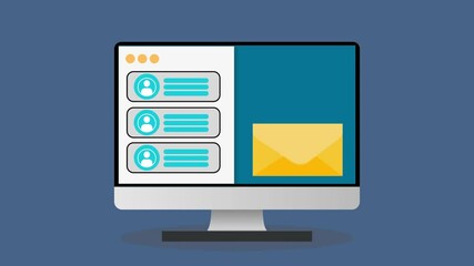 Building Connections, Video Animation Showcasing Email List Building, Subscriber Management, and Marketing Software for Effective Customer Engagement