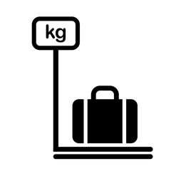 Luggage weight icon 