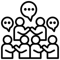 Sales and Job Activity Line Icon