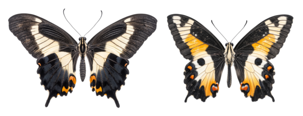 Exploring butterfly biodiversity close-up species comparison in their natural habitats