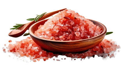 Himalayan Pink Attractive Salt on Clean White Surface