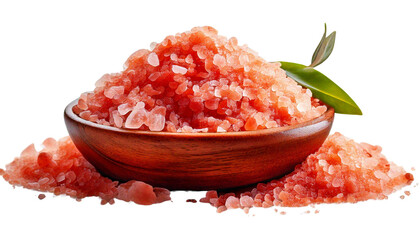 Himalayan Pink Attractive Salt on Clean White Surface