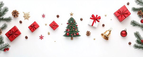 Christmas Celebration banner background 5:2