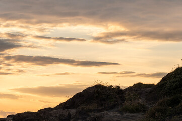 Obraz premium 城ヶ島の夕暮れ時の風景