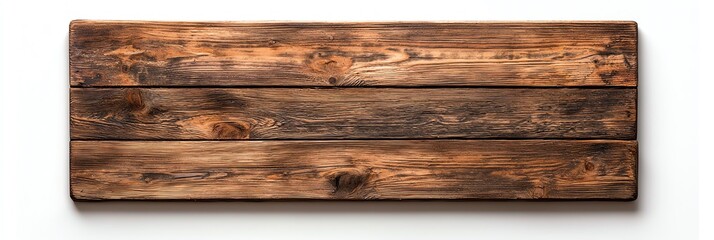 Obraz premium A rustic wooden plank showcasing rich textures and warm tones, perfect for backgrounds, crafts, or design projects. Ideal for those seeking natural, earthy aesthetics.