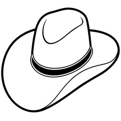 cowboy hat isolated on white
