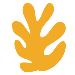 Organic shape of plant illustration