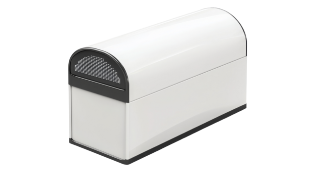 Modern transparent mailbox design in contemporary setting for home use