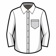 white shirt illustration