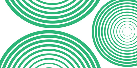 Green white abstract background overlap layer on bright space with circles effect decoration. Modern banner with lines style.