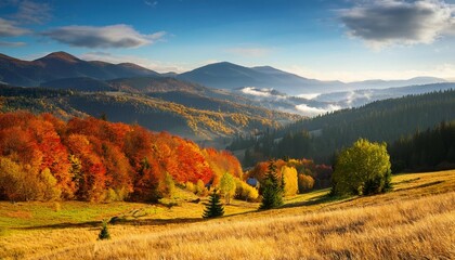 Obraz premium autumn carpathians ukraine