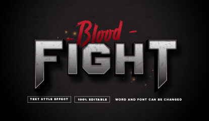 Blood Fight Text style effect editable
