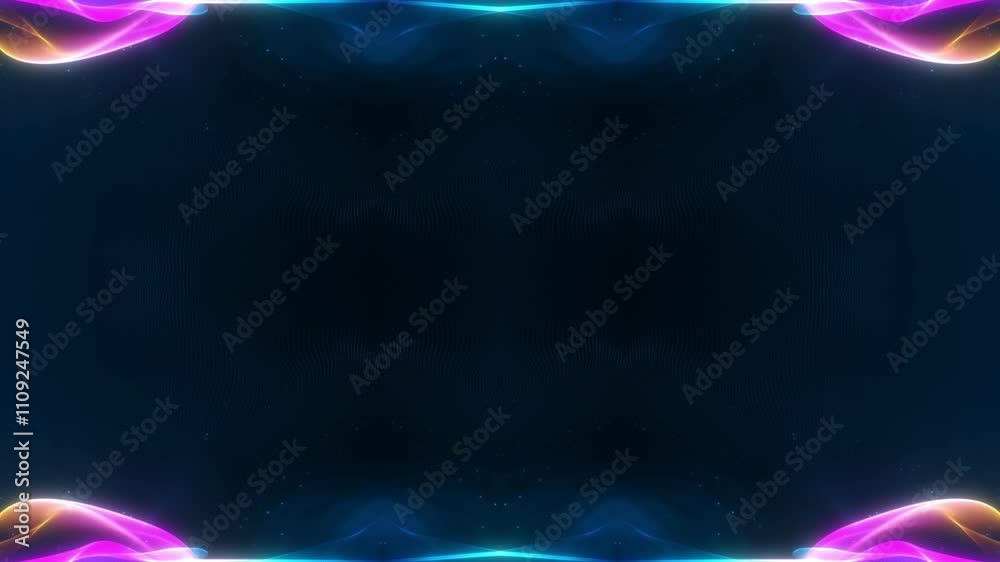 Wall mural abstract psychedelic motion graphic. fluid kaleidoscope effect. seamless 4k loop