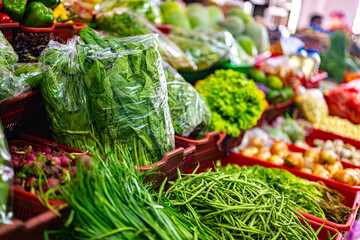 Vegetables on Badung Market, Denpasar, Indonesia