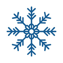 Fototapeta premium Simple Snowflake, Snowflake, Snowflake Vector, Snowflake Snow Design, Snowflake icon