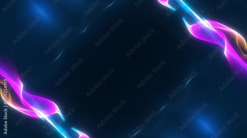Wall mural abstract psychedelic motion graphic. fluid kaleidoscope effect. seamless 4k loop