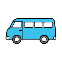 van cargo van passenger van vector illustration