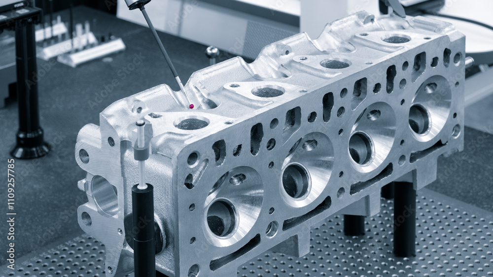 Poster quality control on milling cnc machine, coordinate measuring machine, quality control machine