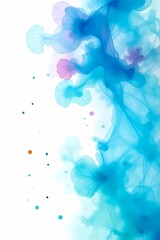 Fototapeta premium Watercolor background with flowers