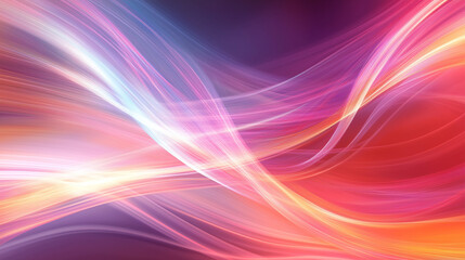 Fototapeta premium Abstract vibrant colorful light streaks. Concept of energy, movement, and digital art.