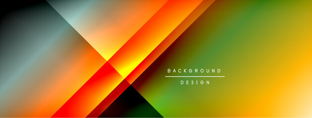 Colorful gradient with lines made of shadow and light. Creative background
