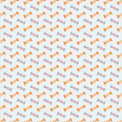 Sweet Candy Cane Pattern: A Delightful Hand-Drawn Illustration. AI Generated