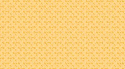Golden Honeycomb Pattern: Seamless Digital Illustration Texture. AI Generated