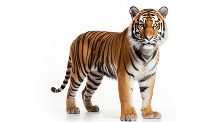 Obraz premium Isolated Tiger on Clear Transparent Background 