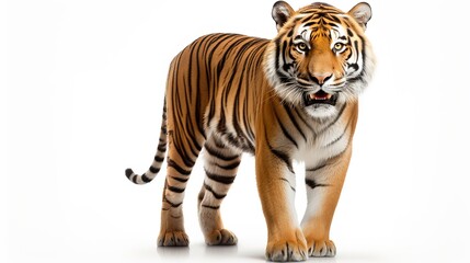 Obraz premium Isolated Tiger on Clear Transparent Background 