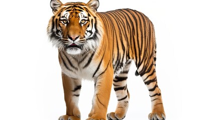 Obraz premium Isolated Tiger on Clear Transparent Background 
