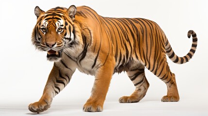 Obraz premium Isolated Tiger on Clear Transparent Background 