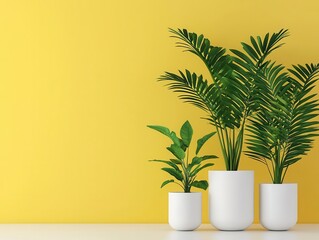 Obraz premium Humid air around houseplants, photosynthesis enhancing atmosphere, 3D illustration