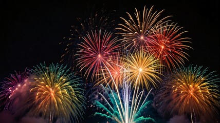 Fototapeta premium SET_1_FireworksNEWYEARS